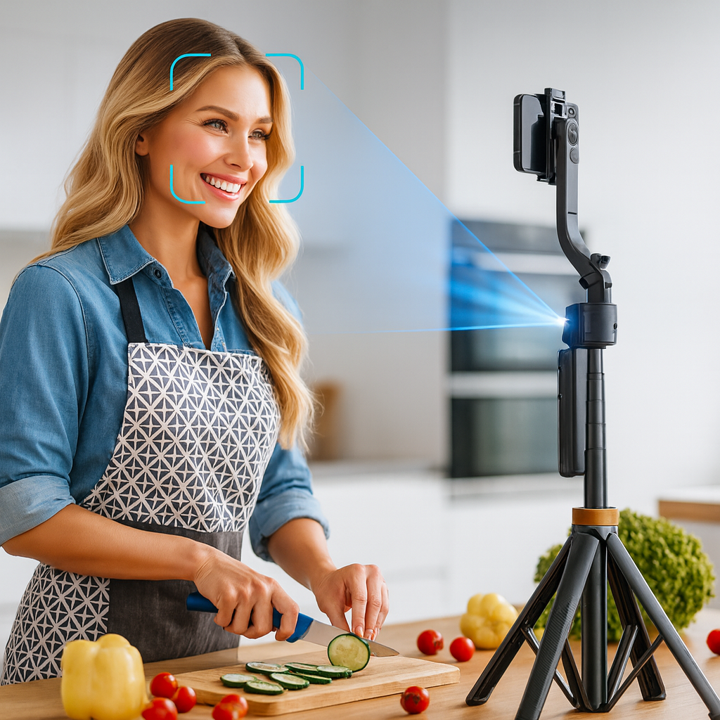 Stabilisateur Smartphone 360° Gimbal Portable avec Suivi Intellligent Automatique