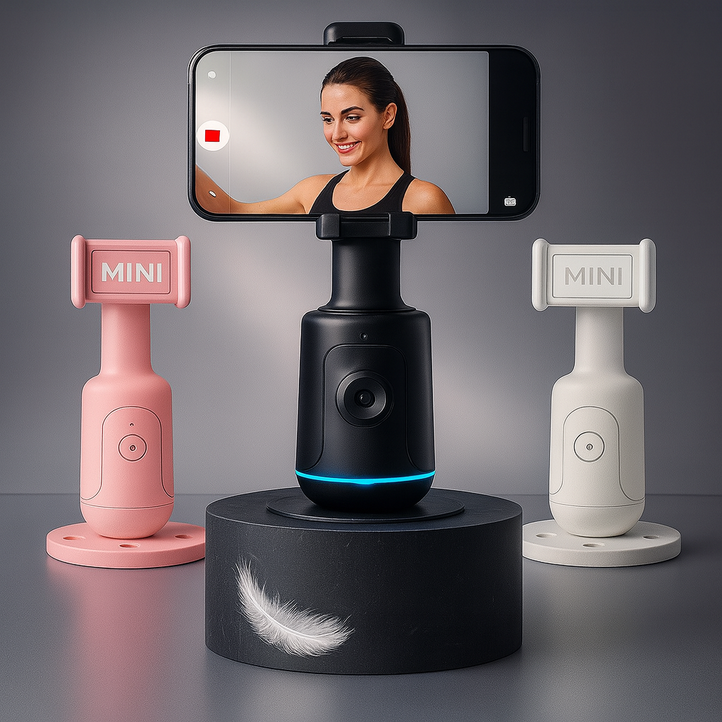 Support Téléphone 360° avec Suivi Automatique Intelligent AI