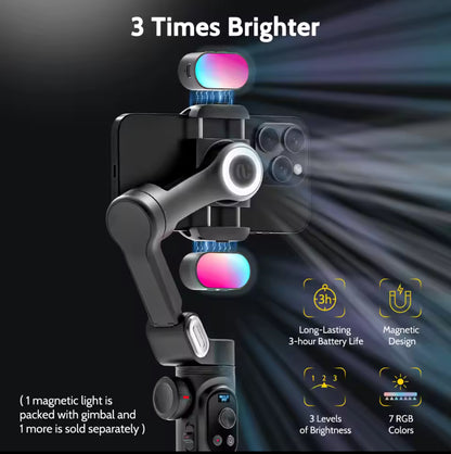 Stabilisateur Smartphone 3 Axes Gimbal Professionnel Compatible Iphone & Android