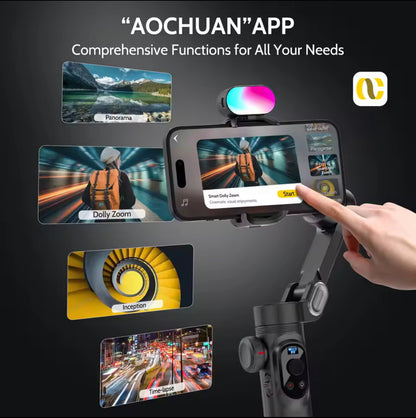 Stabilisateur Smartphone 3 Axes Gimbal Professionnel Compatible Iphone & Android